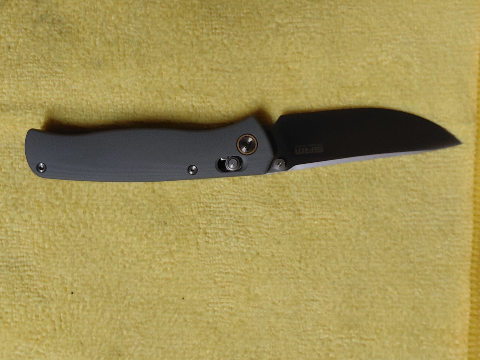 SRM Knives 255L-GK2 Ambi Lock Gray G10 Folding 10Cr15CoMoV Pocket Knife 255LGK2