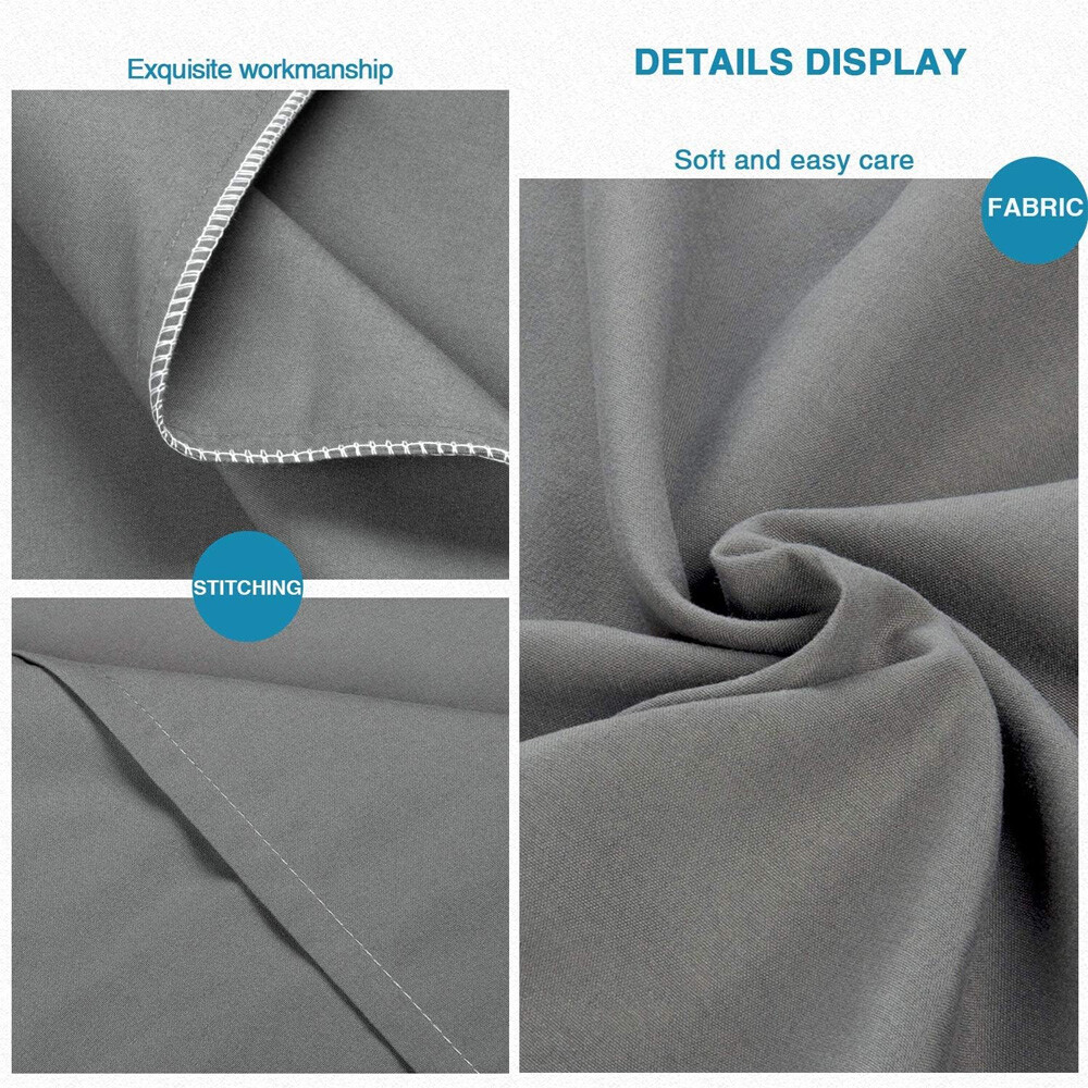 2Pack Pillow Cases Ultra Soft Breathable Bedding Pillow Cover Standard Queen