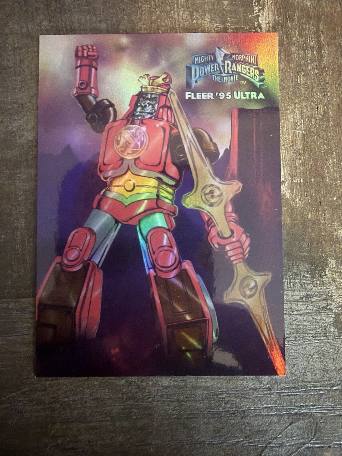 1995 Fleer Ultra Power Rangers HoloFoil Ape Ninja Zord #3 of 8 Hologram NM
