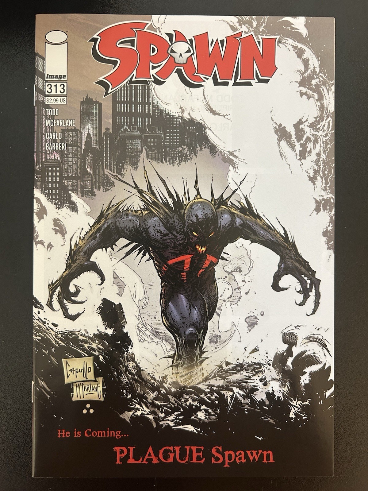 Spawn #313 Greg Capullo Variant 1st Plague Spawn Cover Image 2020 Todd McFarlane