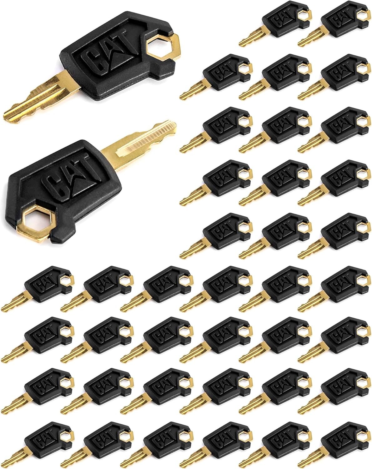 5P8500 Keys, 40 Pack Ignition Keys Compatible with Caterpillar Heavy Equipment