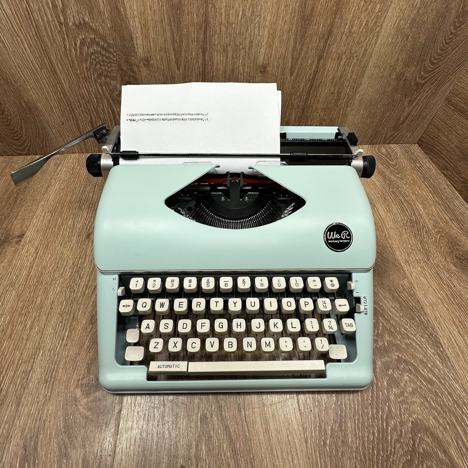 We R Memory Keepers Typewriter Vintage Retro Typing Mint Blue Green Turquoise