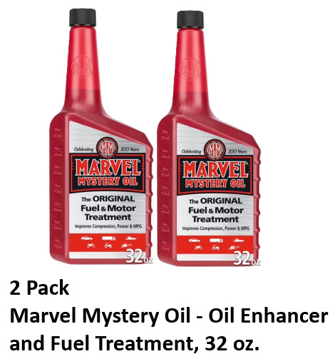 New Marvel Mystery Oil – Oil Enhancer and Fuel Treatment, 32 Oz. 2 Pack