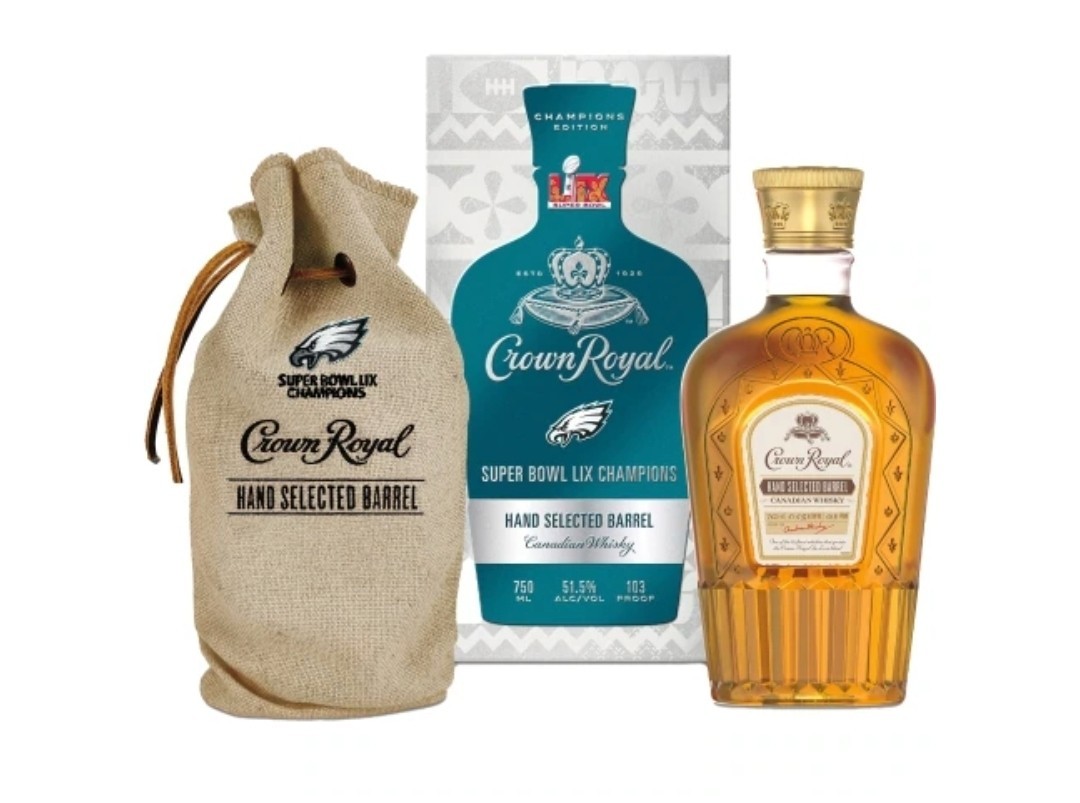 2025 Crown Royal Hand Selected Philadelphia Eagles Super Bowl – Box Bag Bottle