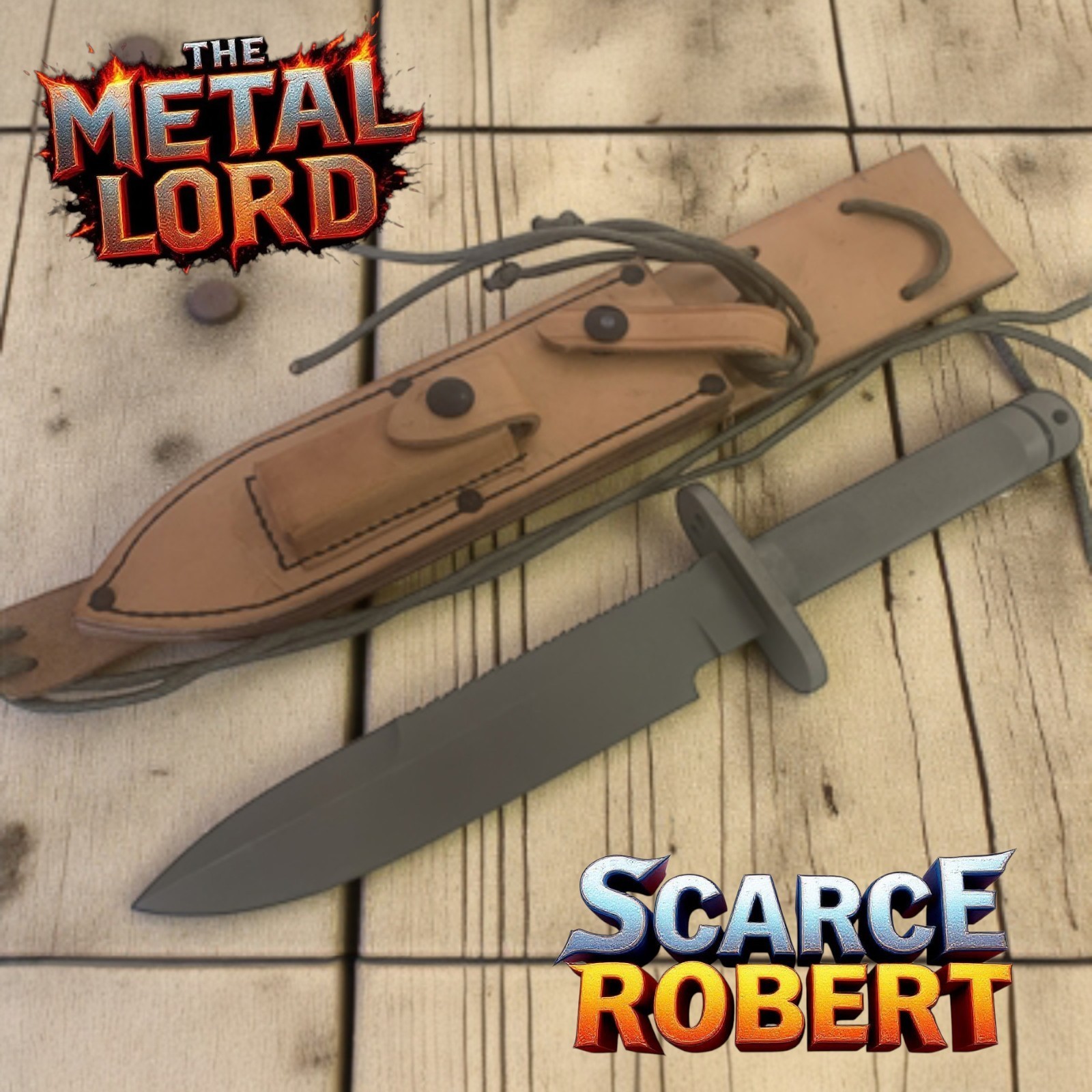 Hand Crafted Early and Scarce Robert Parrish Replica Survival / Combat Knife
