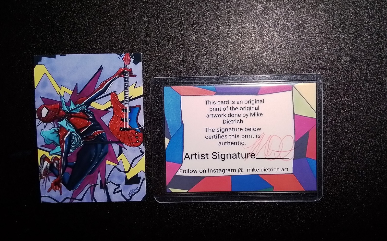 / sPideR-PuNk \ SPIDER-MAN Custom Sketch Card Across The Spiderverse!