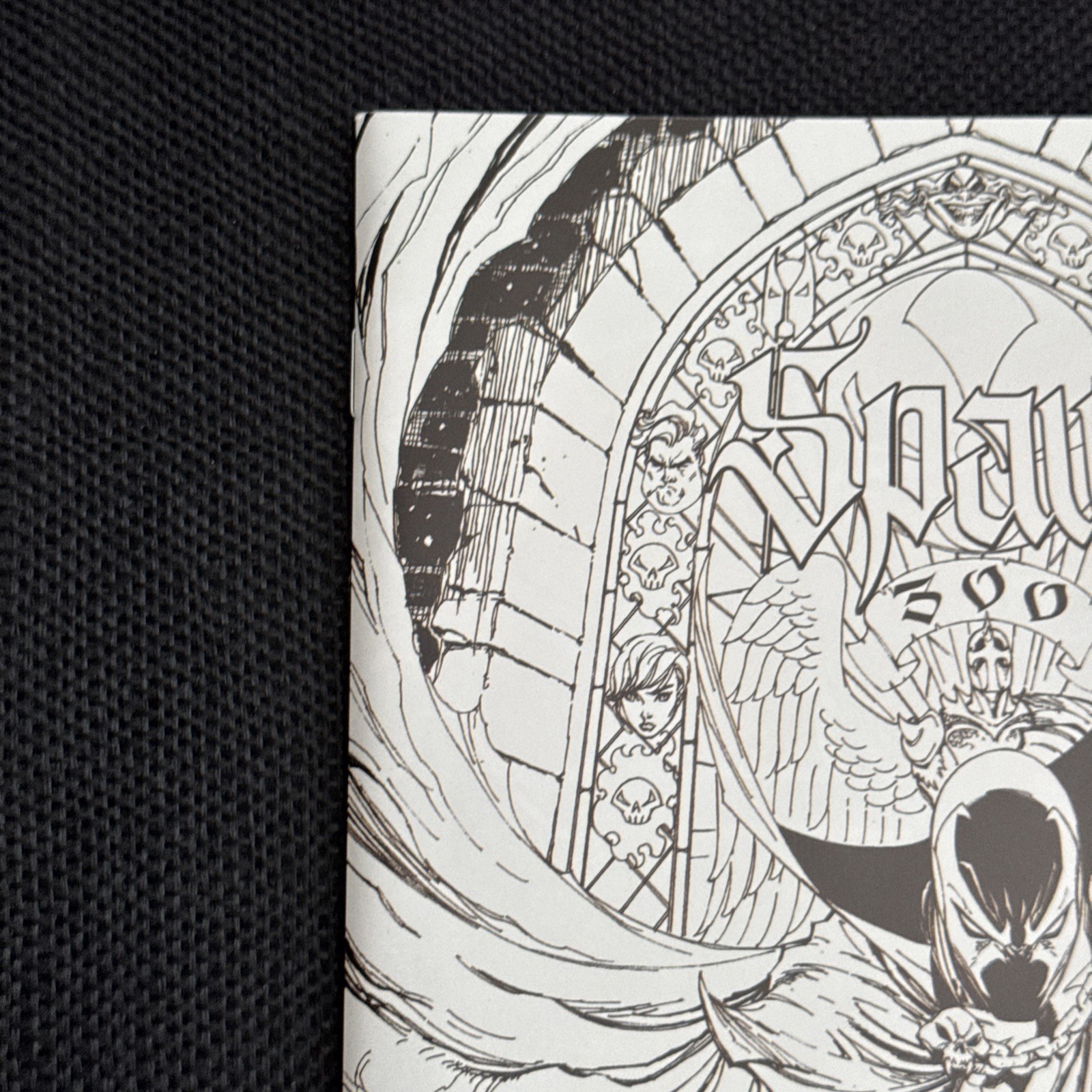 SPAWN #300 J. SCOTT CAMPBELL B&W SKETCH VARIANT