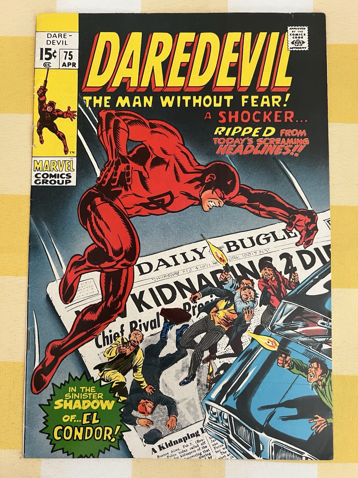 Daredevil #75 (1971) FINE / Very Fine (7.0) Marvel Comics