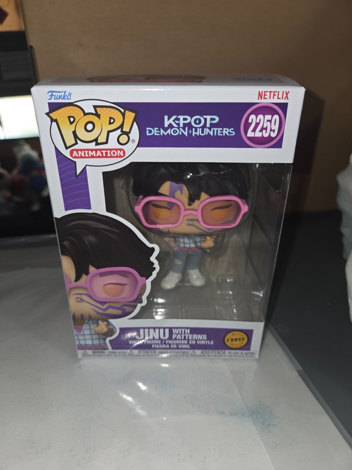 Funko Pop! 2259 Jinu with Patterns Chase KPop Demon Hunter Vinyl Figure New