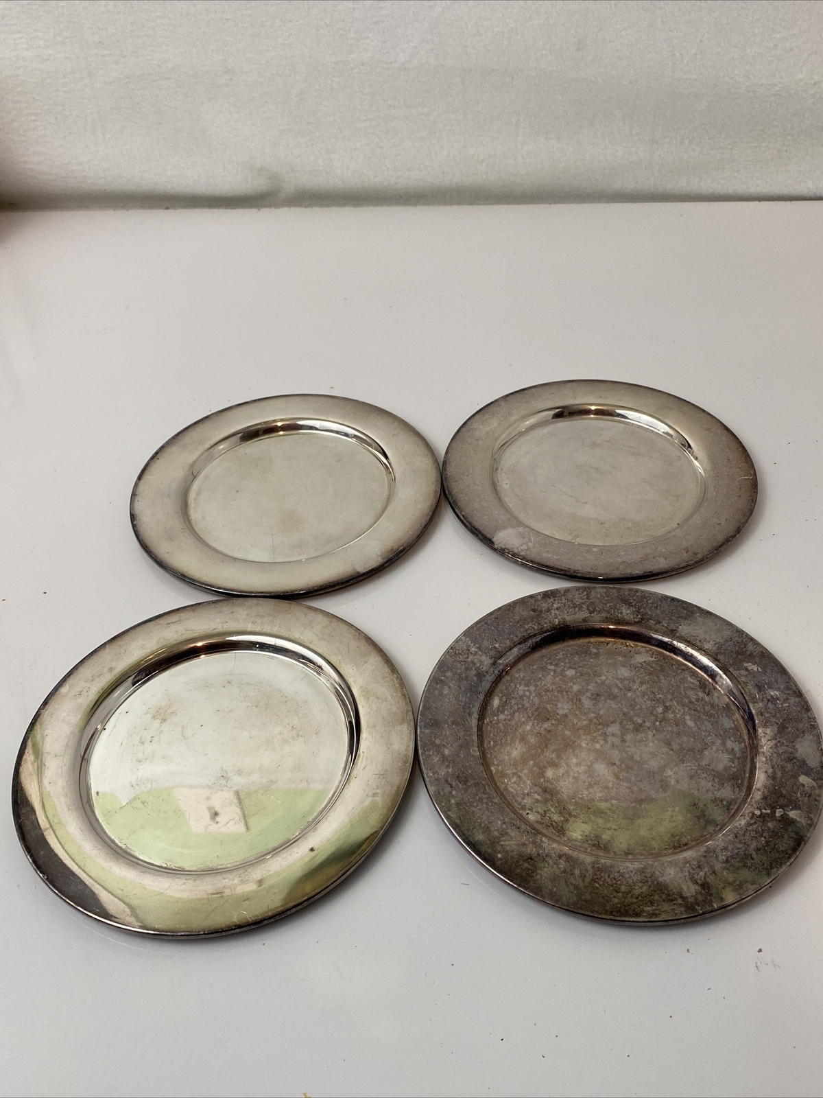 Oneida Silversmith Silver Plate Salad Plates 6”Lot of 4