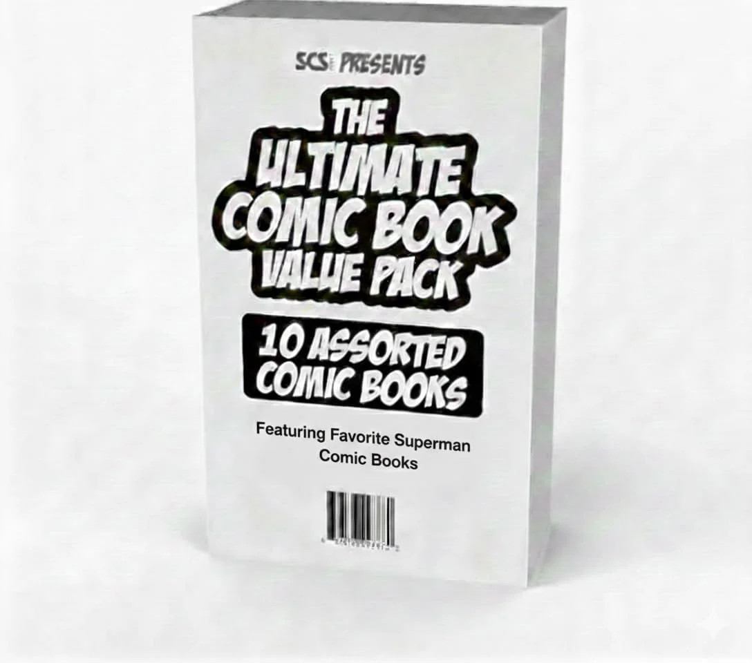 DC Superman Ultimate Comic Book Value Gift Set- 10 Different Super man Only Comi