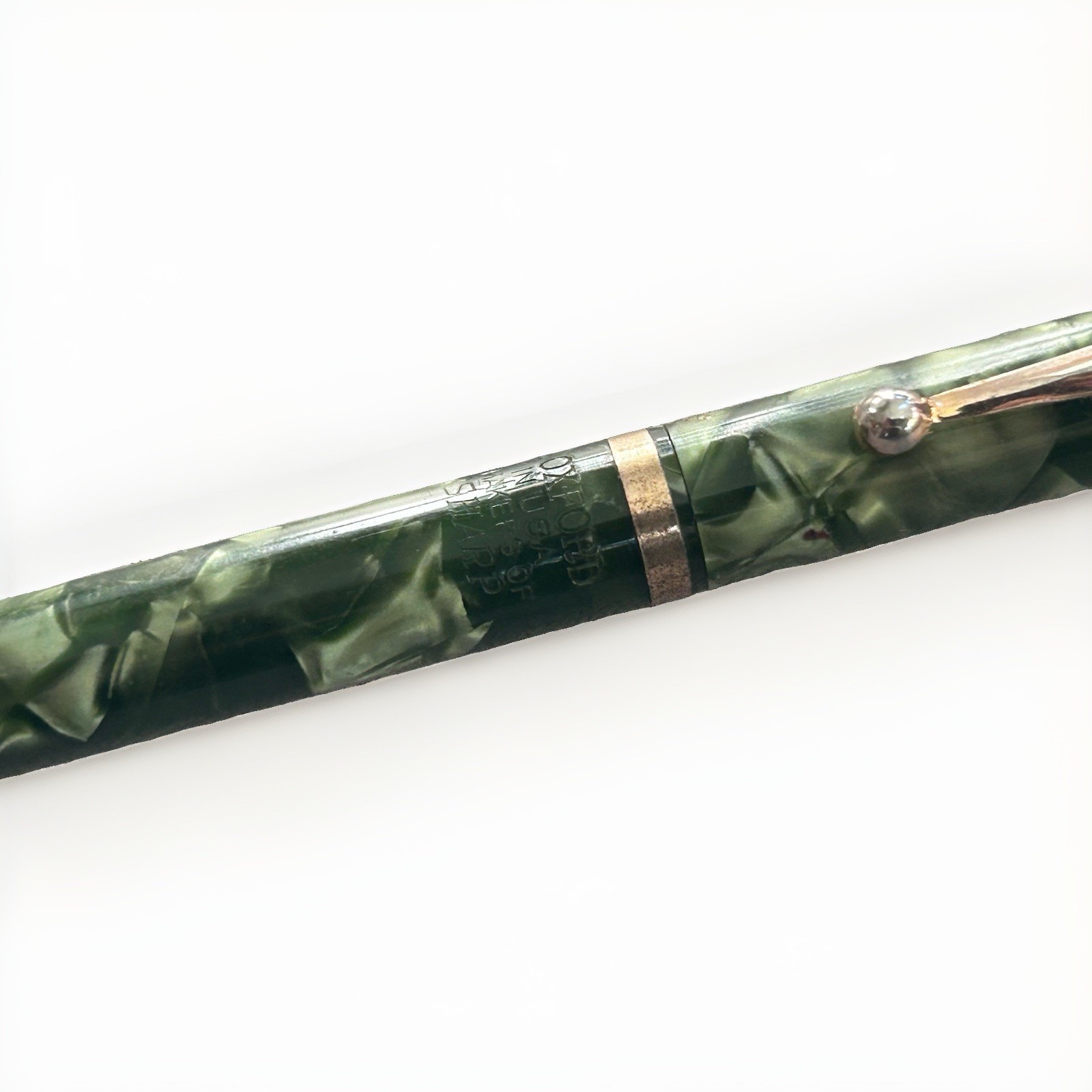 Vintage WAHL OXFORD Pearl Green Celluloid MECHANICAL Lead PENCIL By Eversharp