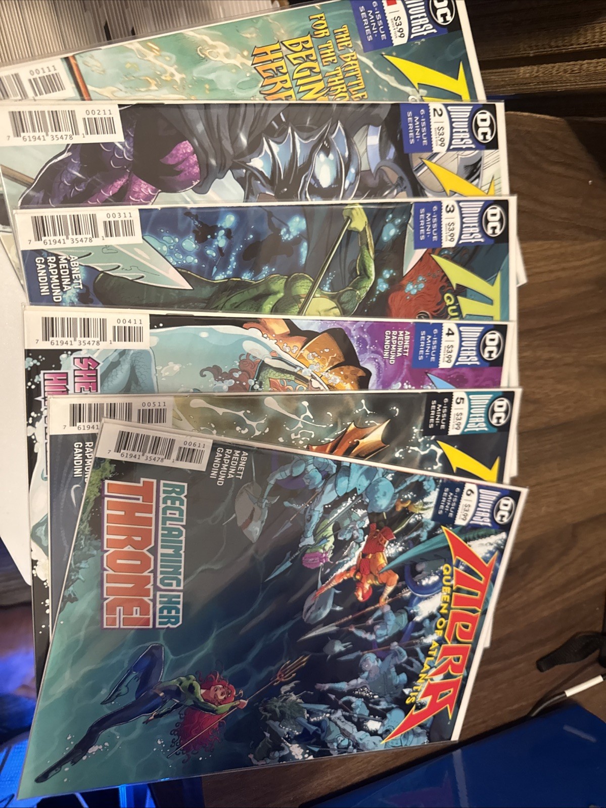 Mera Queen Of Atlantis #1-6 Complete Set 1 2 3 4 5 6 Lot Aquaman NM- 2018 DC