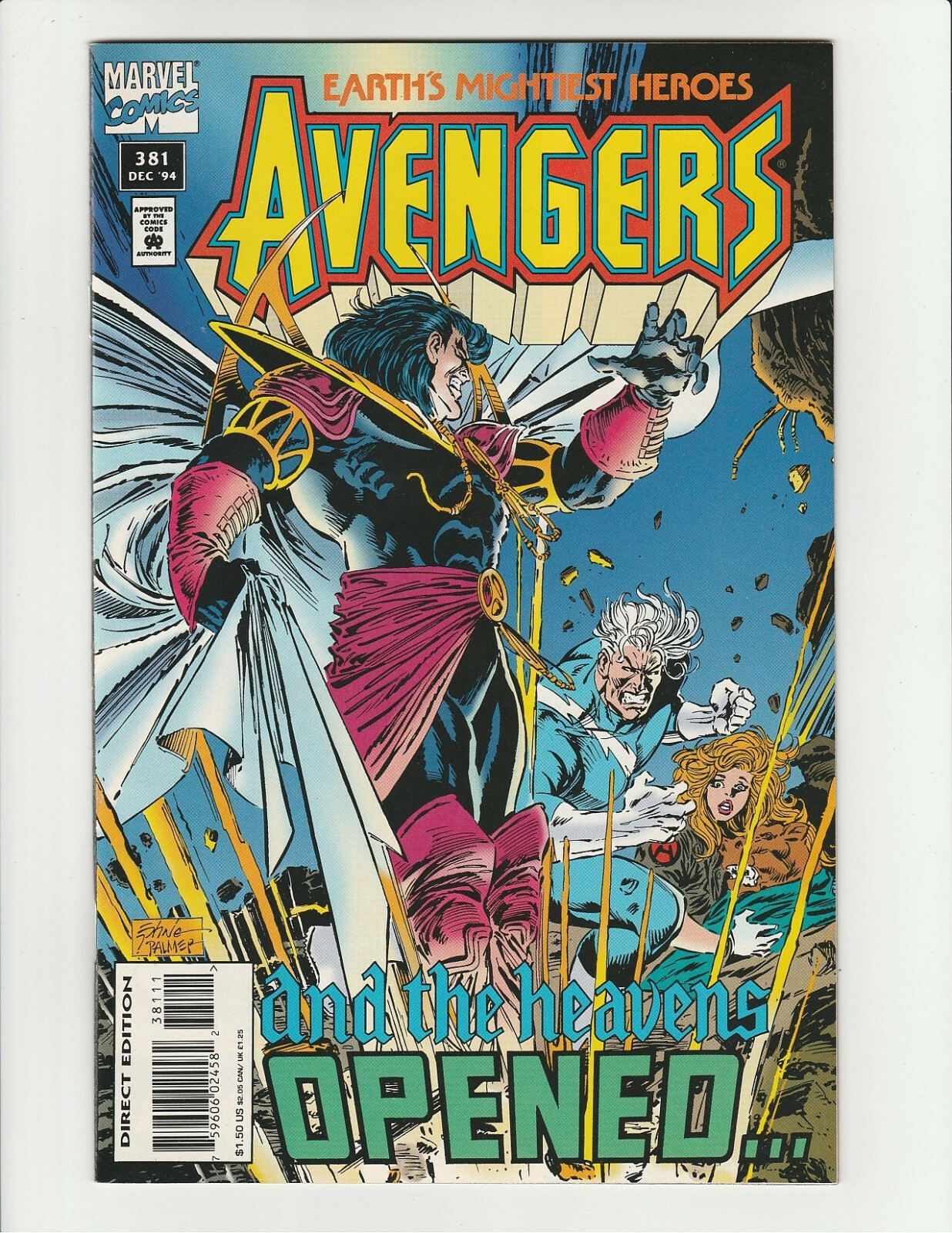 Avengers #381 (Marvel Comics 1994) Sacred Ground (NM-) 9.2 Near Mint –