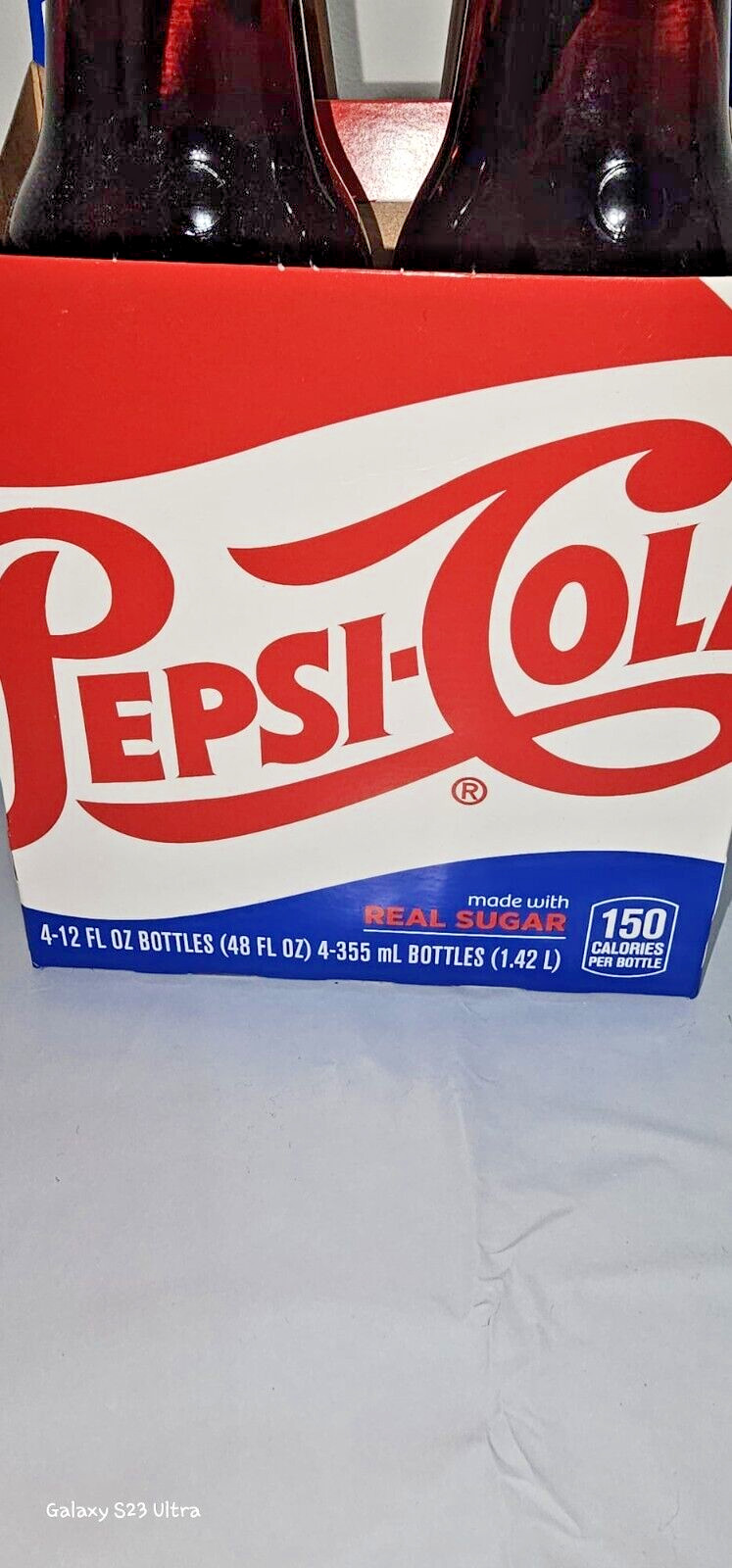 Pepsi Real Sugar 4 Pack 12oz Glass Bottles BEST DATE JAN 2026 Free Shiping