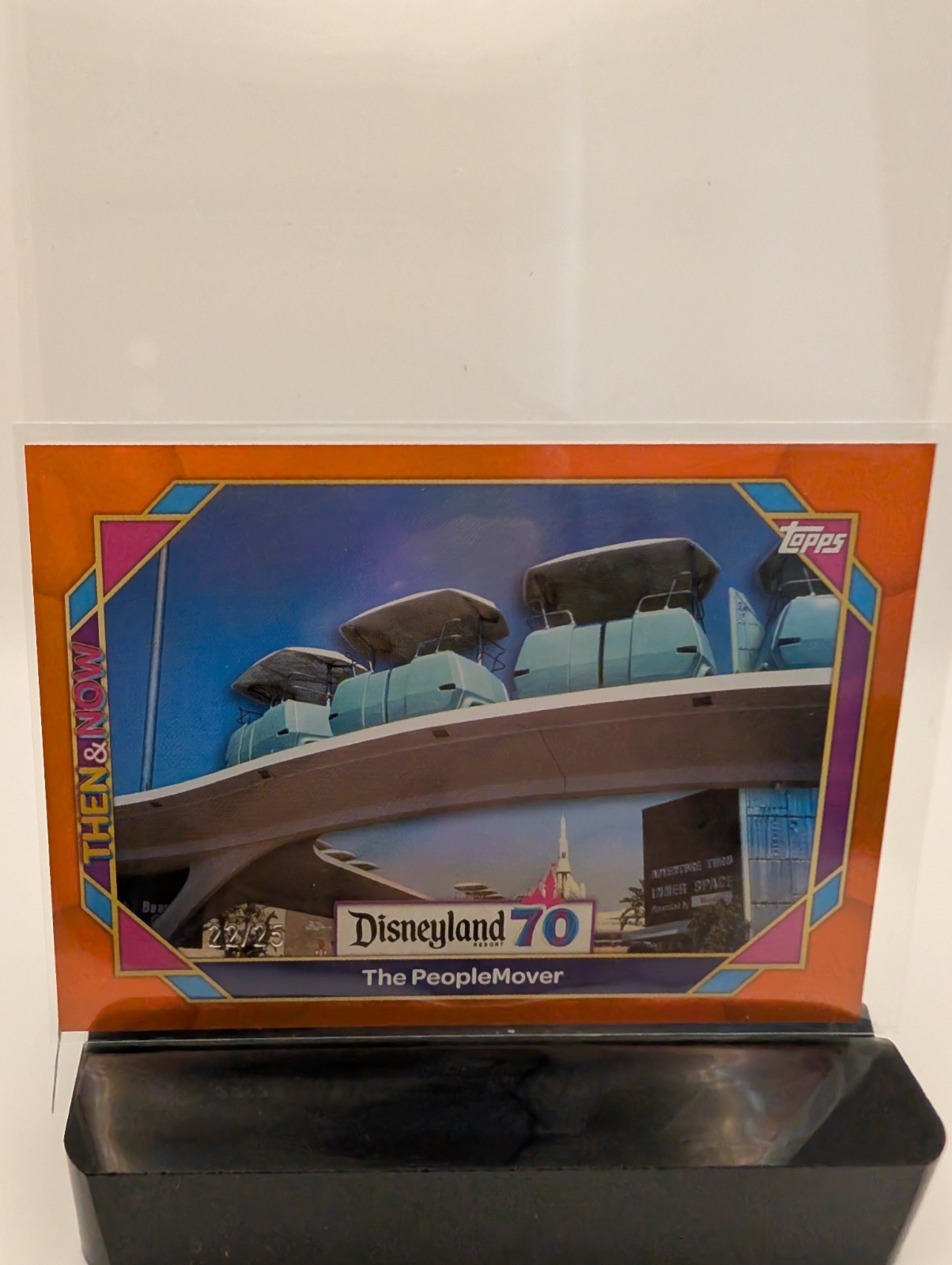 2025 Topps Disneyland 70th Anniversary The PeopleMover ORANGE /25 #148