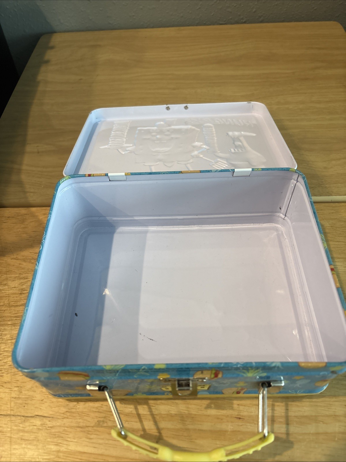 SpongeBob SquarePants & Patrick Hungry Metal Lunchbox 7.75 x 6 x 2.75 Tin Box