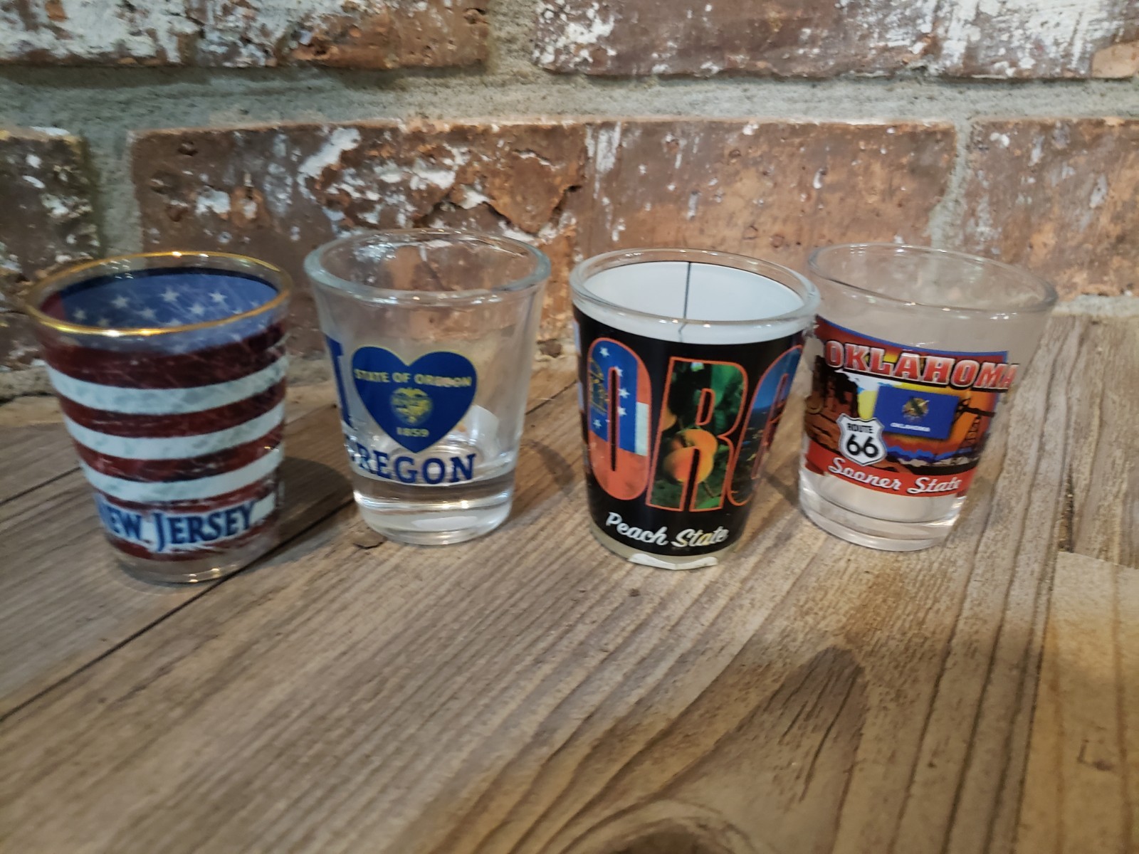 71 Various Shot Glass Lot Collection States Countries Vacation Novelty Rare