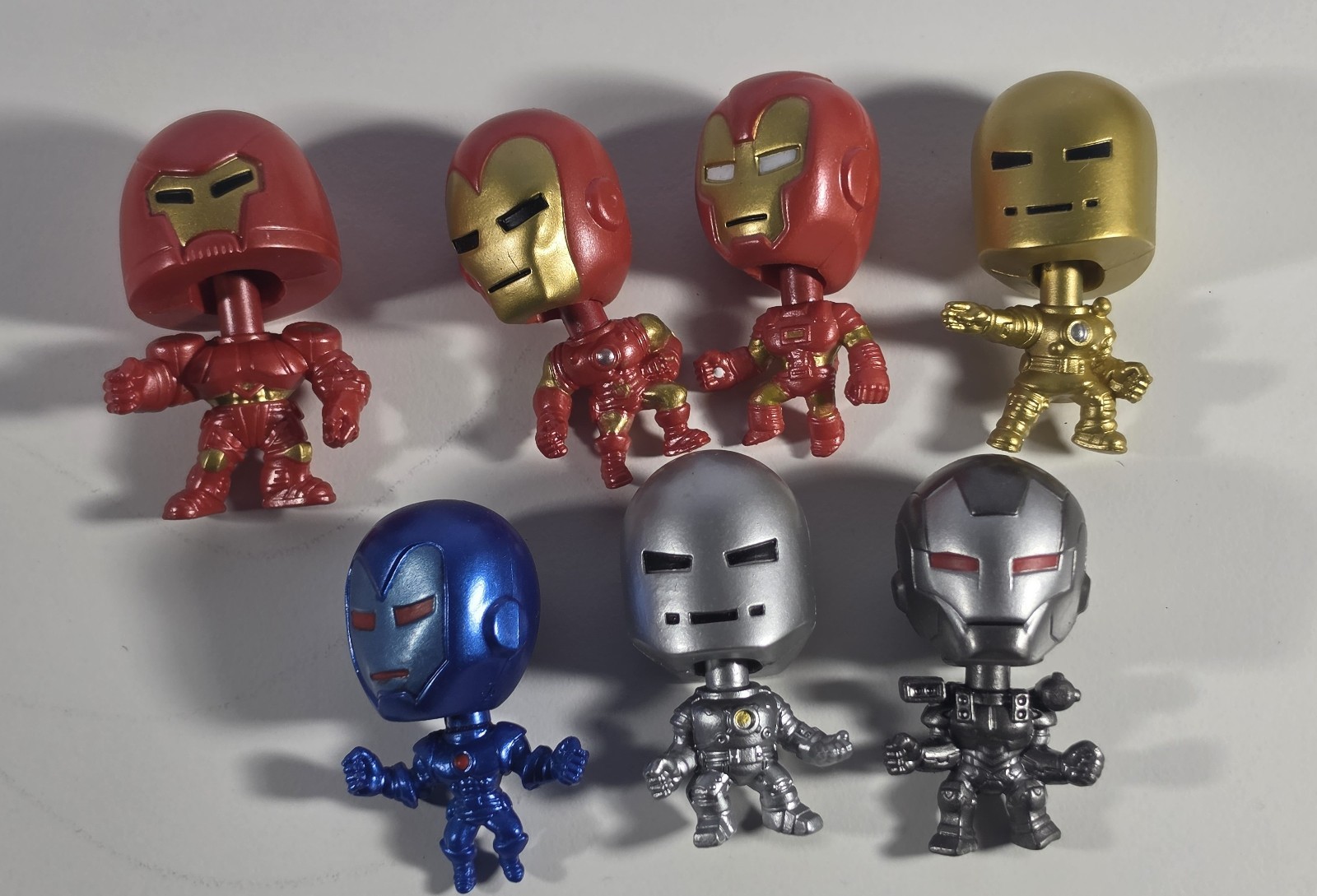 Lot of Mini Iron Man Bobble Head Figures (A38)