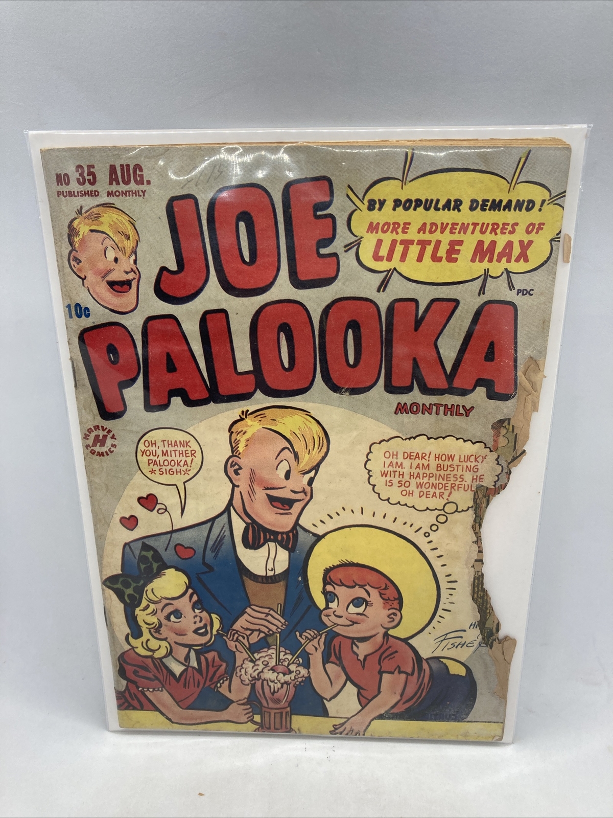 Joe Palooka #35 1949 Damage To The Side Very Rough AS IS