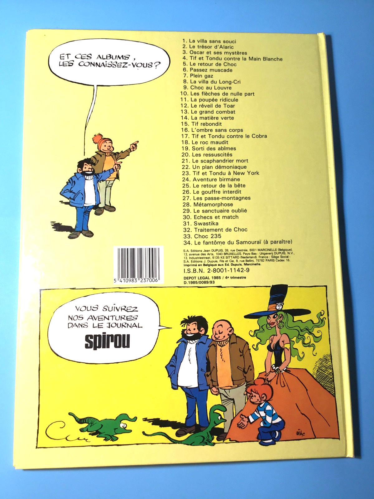 Tif et Tandu, Les Aventures 3-Book lot french hardcover comics Very Good Cond.