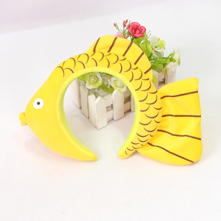Cartoon cute Plush Golden carp Headband Suit Most Kids or Adult