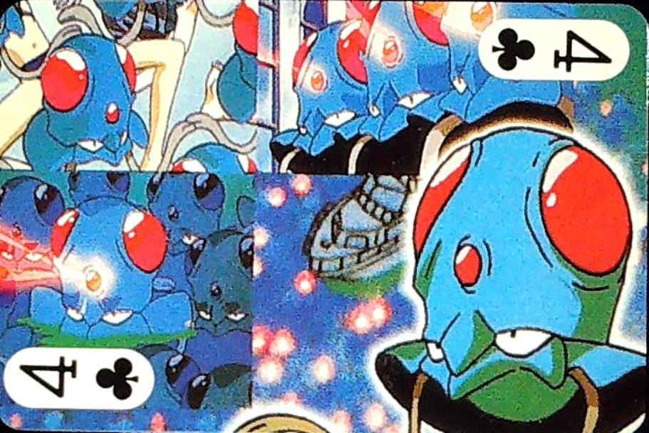 Pocket Monster Tentacool Playing Card 4 Clubs Poke Ball Taiwan Poker Deck Anime