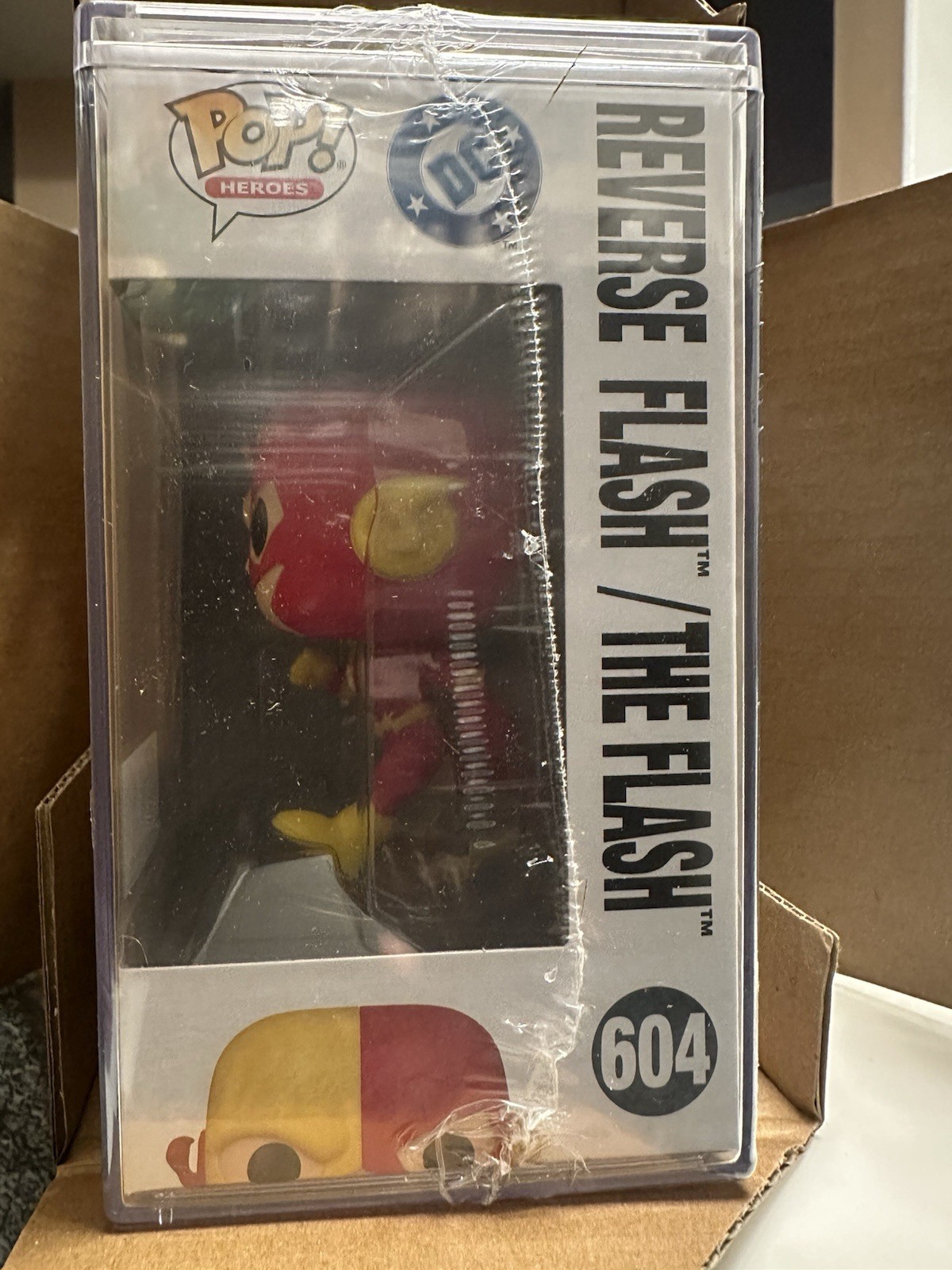 Funko Pop Reverse Flash The Flash #604 3500 PCS LE Gemini + Protector In Hand
