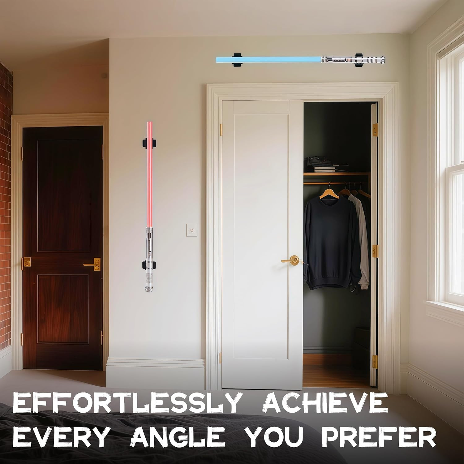 Adjustable Lightsaber Wall Mount Vertical Display Stand Horizontal Light Saber