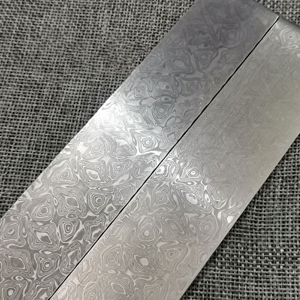 HAND FORGED DAMASCUS STEEL Annealed Billet /Bar Knife Making Supply Tool Bubble