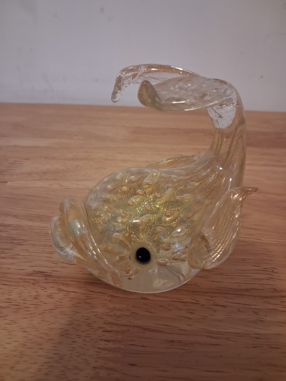 Vintage CAM Murano Glass Fish Figurine/Paperweight. Hand Blown. Italy.