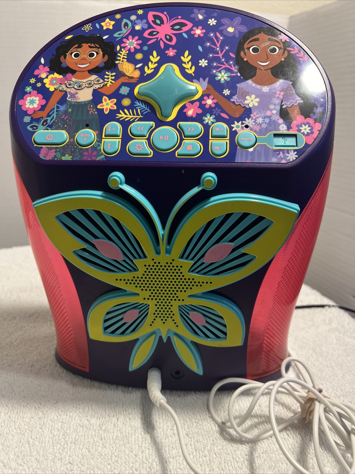 Disney Encanto iHome EZ Link Bluetooth Karaoke Machine with Microphone.pre Owned