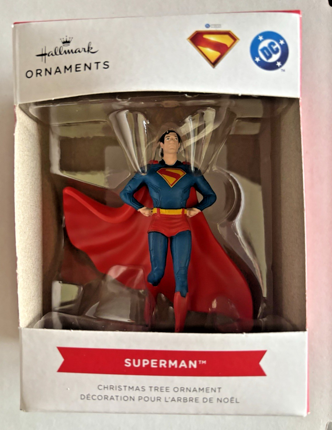 DC Superman: SUPERMAN Hallmark Christmas Ornament BRAND NEW IN BOX