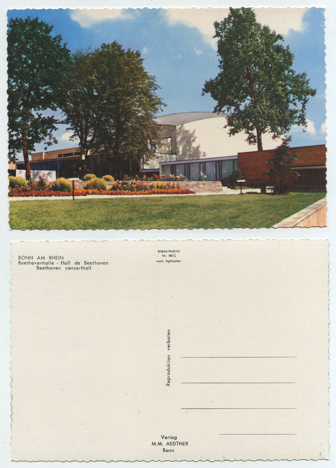 66925 – Bonn – Beethovenhalle – old postcard