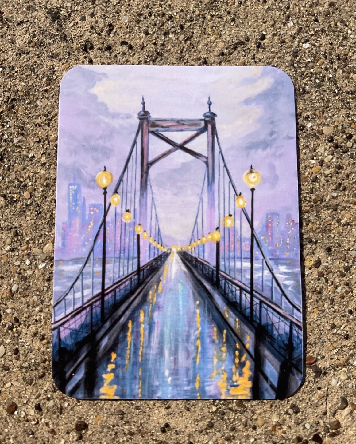 ACEO Art Card PRINT of Hand Painted & Signed Acrylic Original 3.5inx2.5in