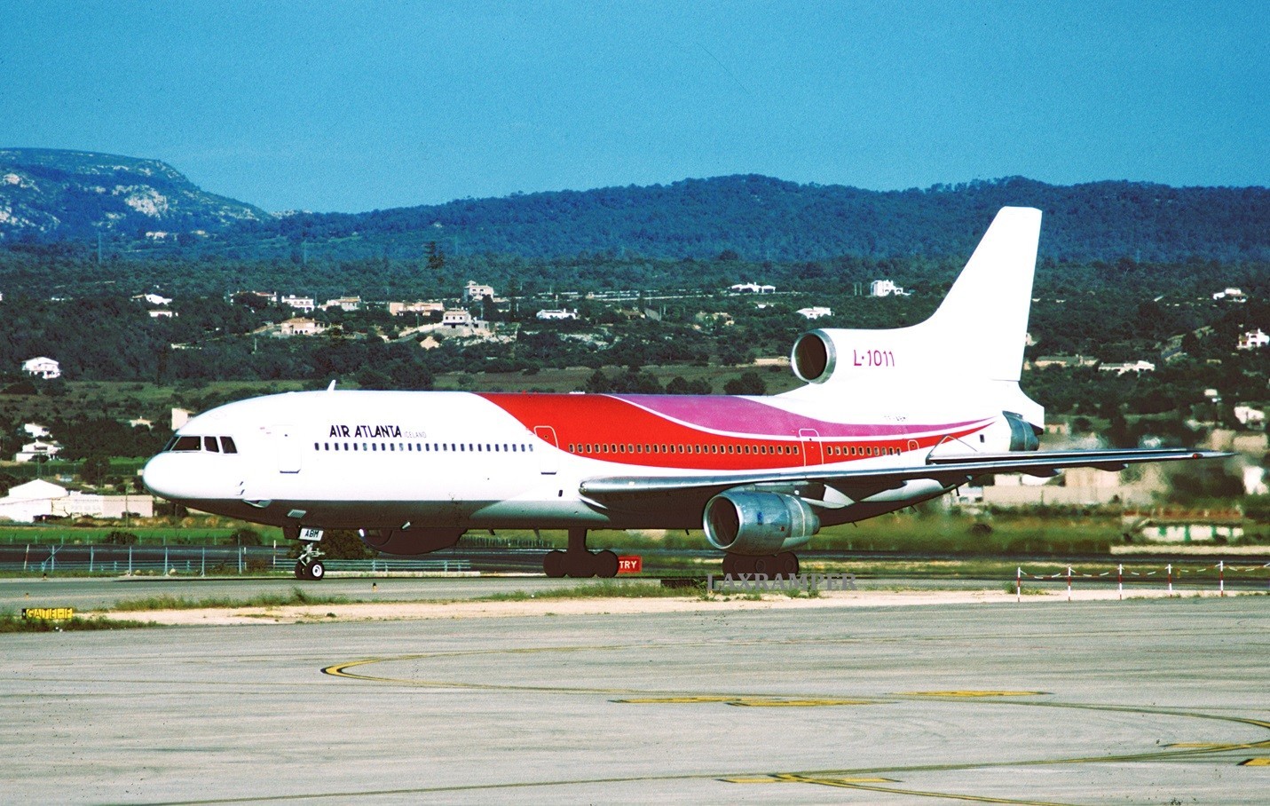 Original 35mm aircraft Slide Air Atlanta Lockheed L-1011 TF-ABM CN 1072 plane