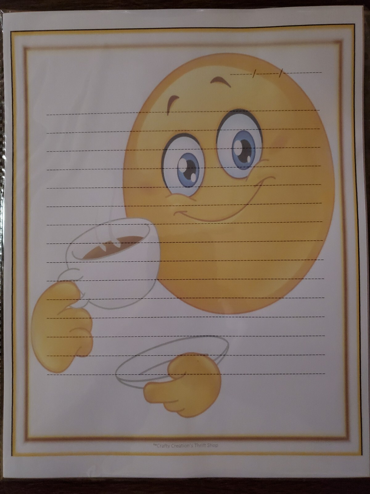 Cute 25 Sheets Lined Stationary writing paper pen pal, mail Size 8 1/2×11