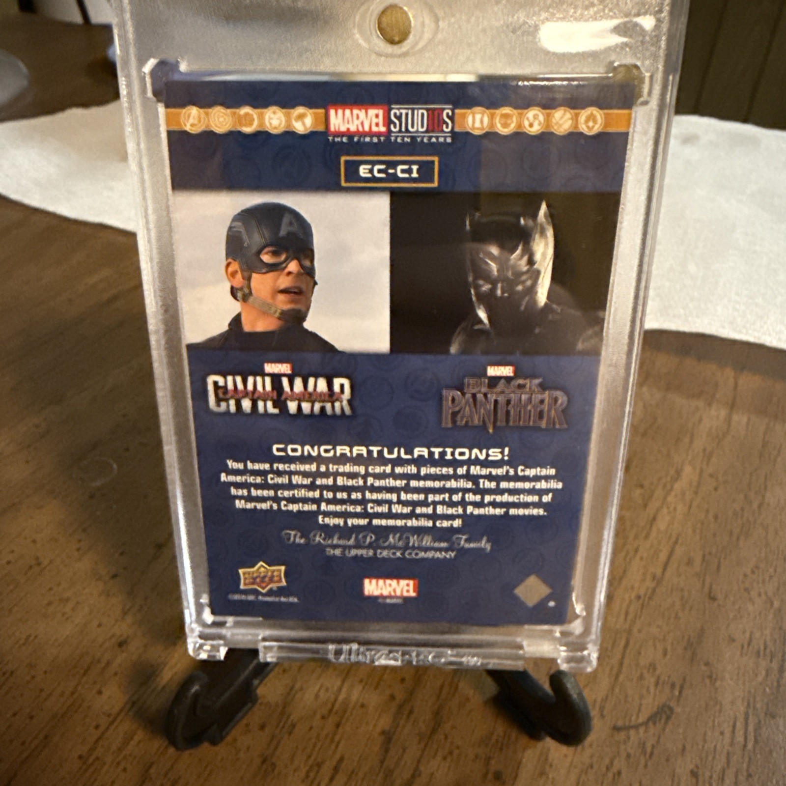 Upper Deck Eclectic Collection Chris Evans And Chadwick Boseman Achievement