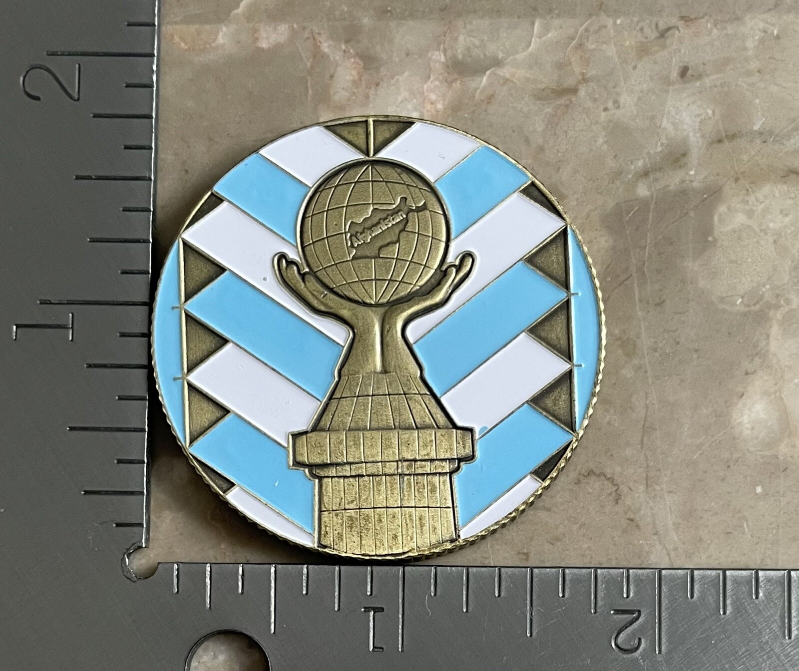 US Embassy, Kabul, Afghanistan, Massoud Circle Challenge Coin