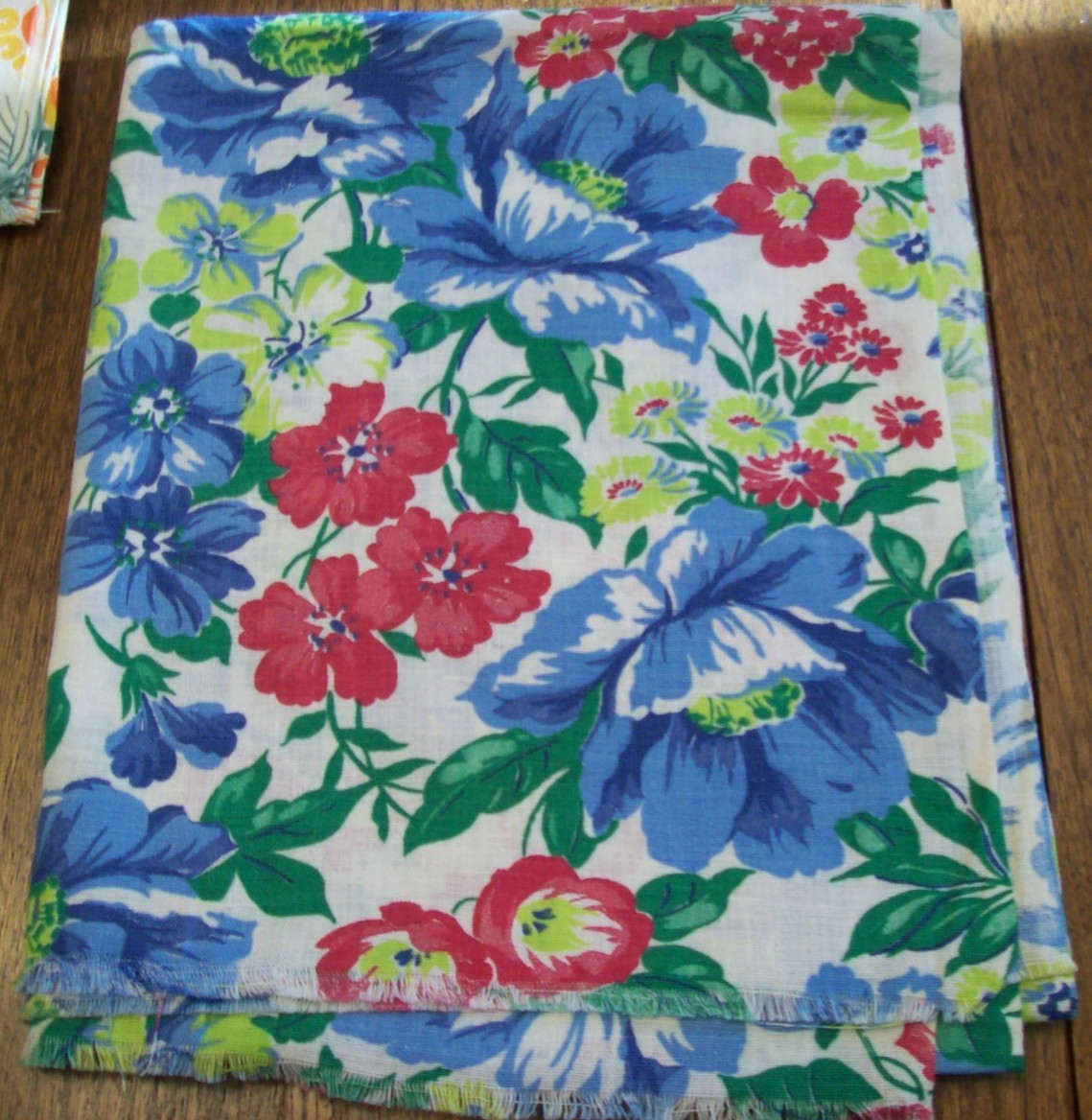 Vtg Feed sack Bag Fabric Lot of 4 -1930’s-1950’s