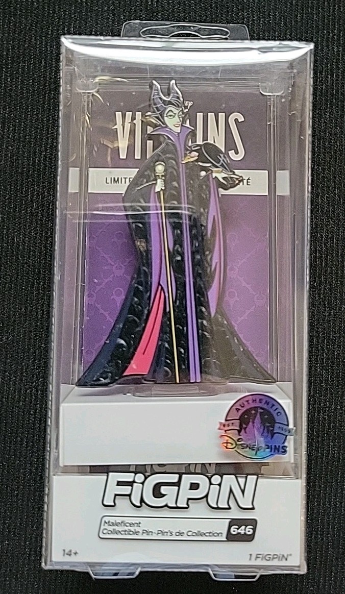 Disney Parks Maleficent FiGPiN #646 Exclusive LR Pin Villains