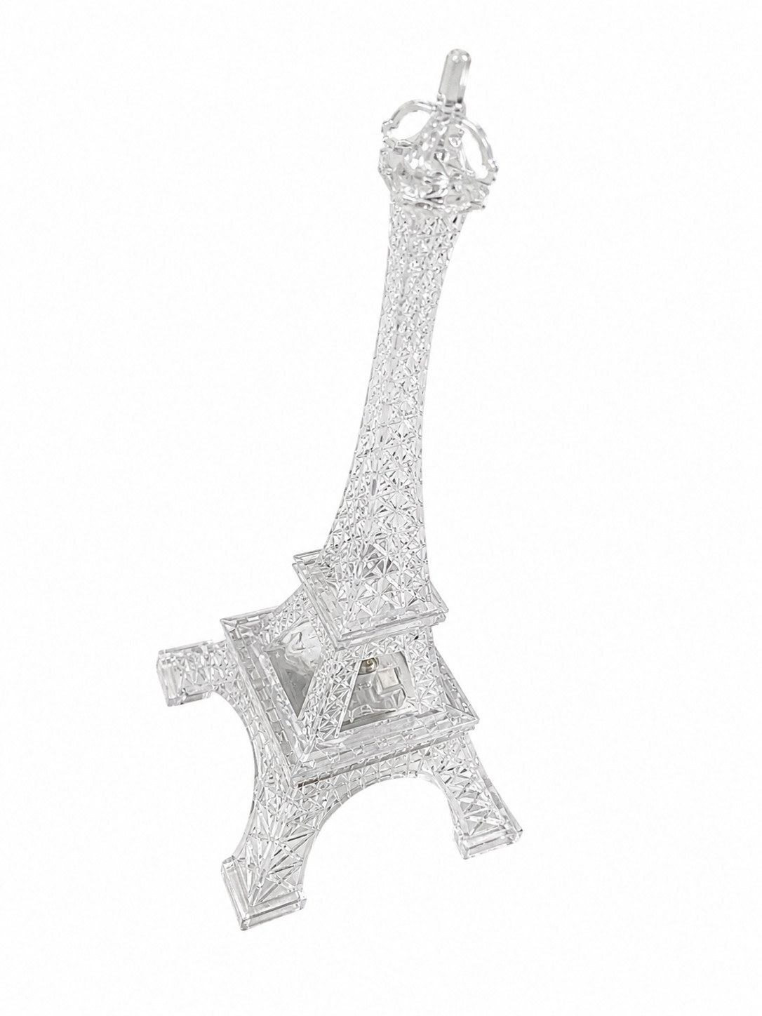 Clear Acrylic Light Up Eiffel Tower Figurine Paris Souvenir Decorative LED