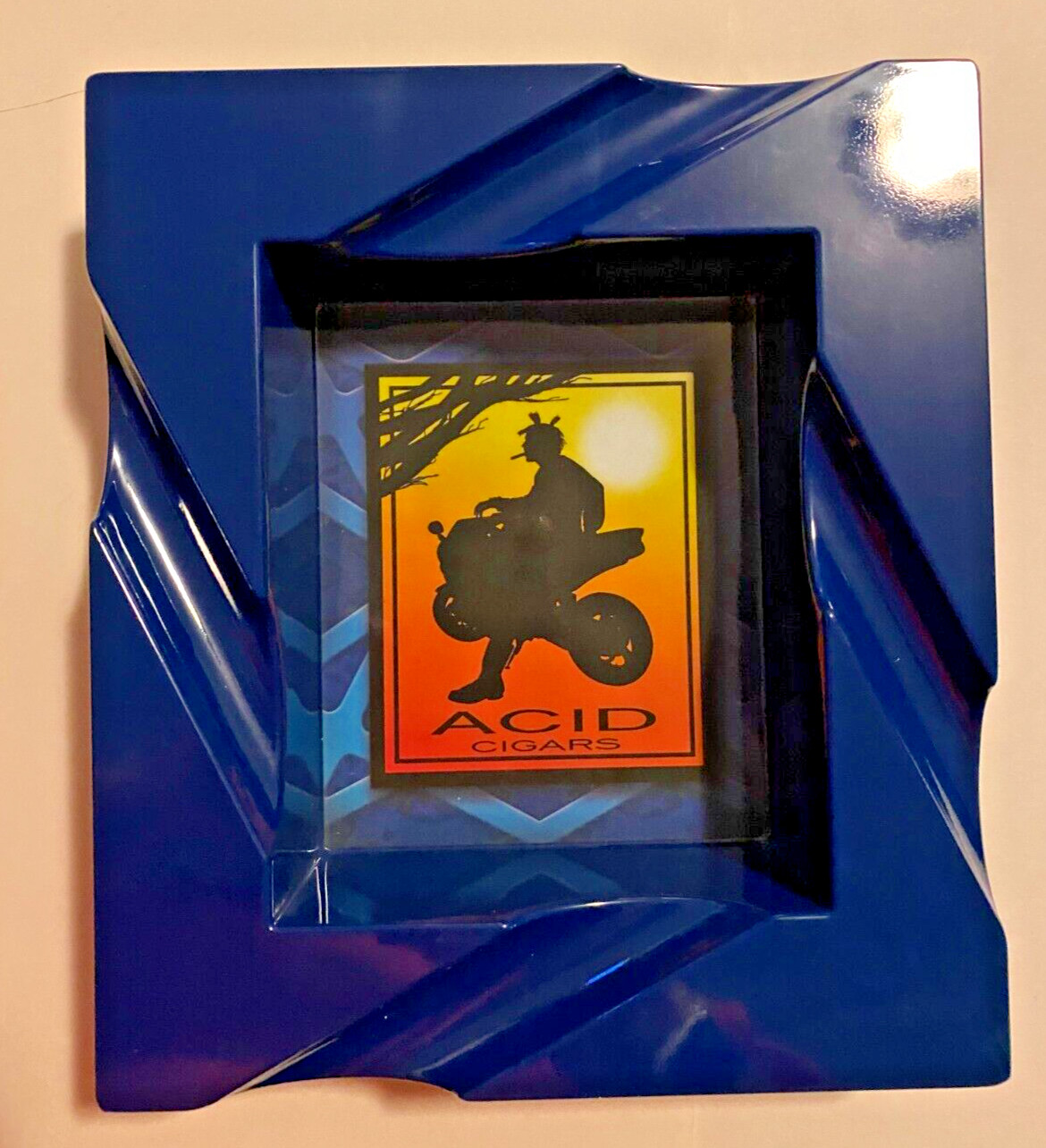 Drew Estate ACID Cigars Ashtray – Blue Melamine