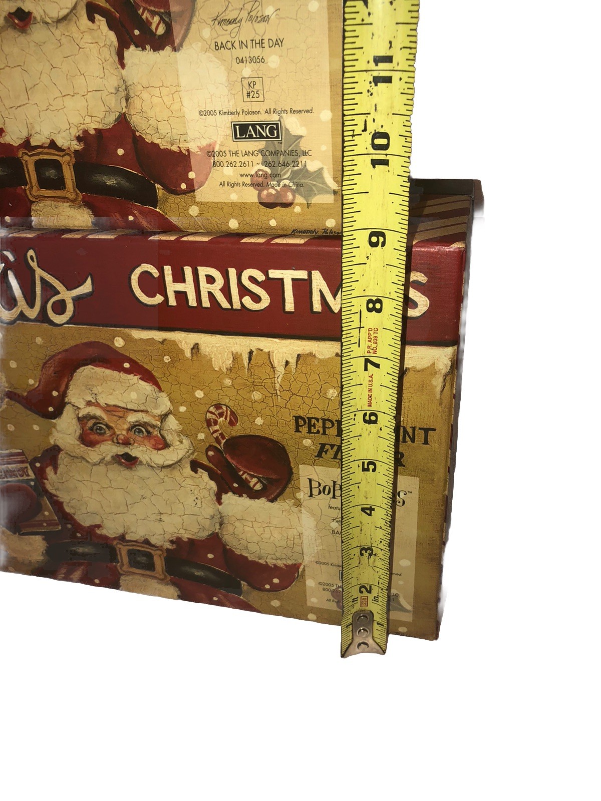 Set 2 Nesting ￼🎄 Stacking Lang Boxes Santa Claus Christmas Heavy Duty