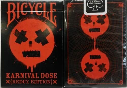 Bicycle Karnival RED Dose Deck Playing Cards -Redux Edition Limited Collectible