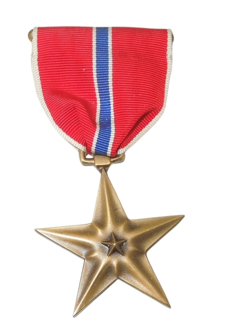 Original WWII US Army Bronze Star Medal- Mint Unissued Slot Brooch