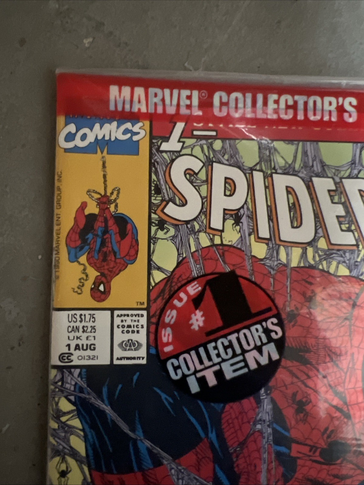 Spider-Man #1 Newsstand Variant-Polybagged (Marvel Torment 1990)