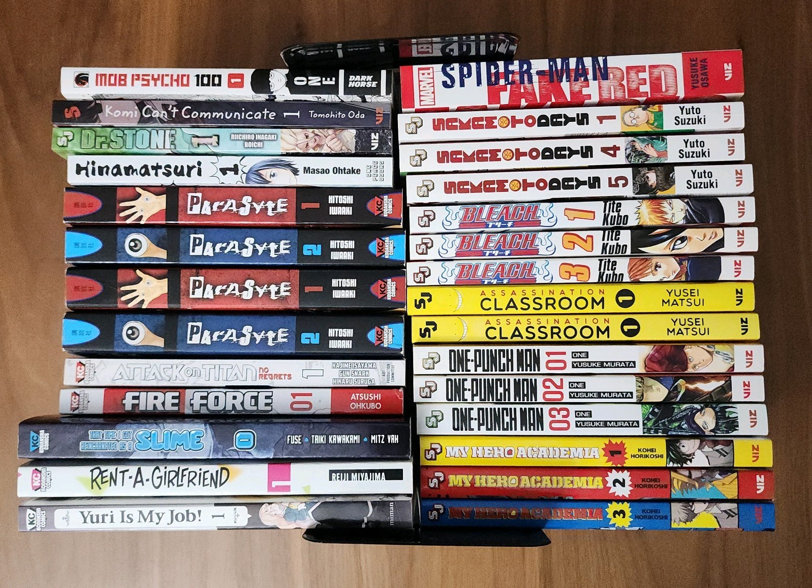 Manga Lot English Mixed, My Hero Academia & One Punch Man & Parasyte