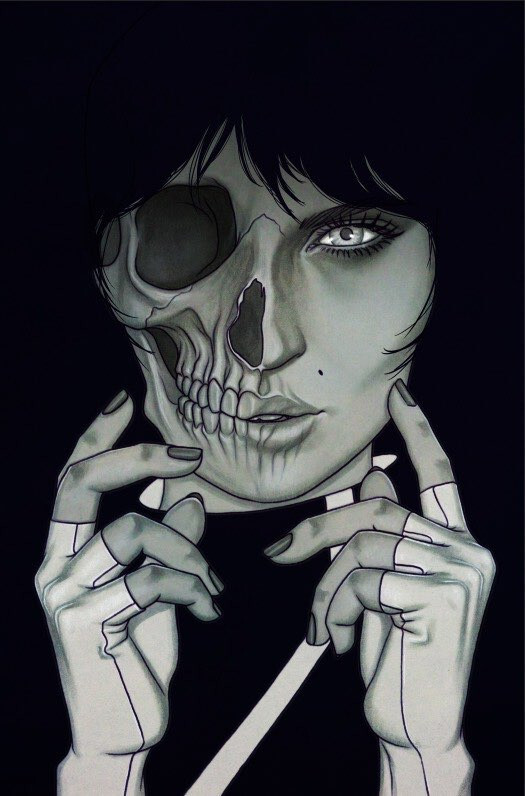 GRIM #6 (JENNY FRISON EXCLUSIVE COLOR/B&W VIRGIN VARIANT SET) ~ BOOM! Studios