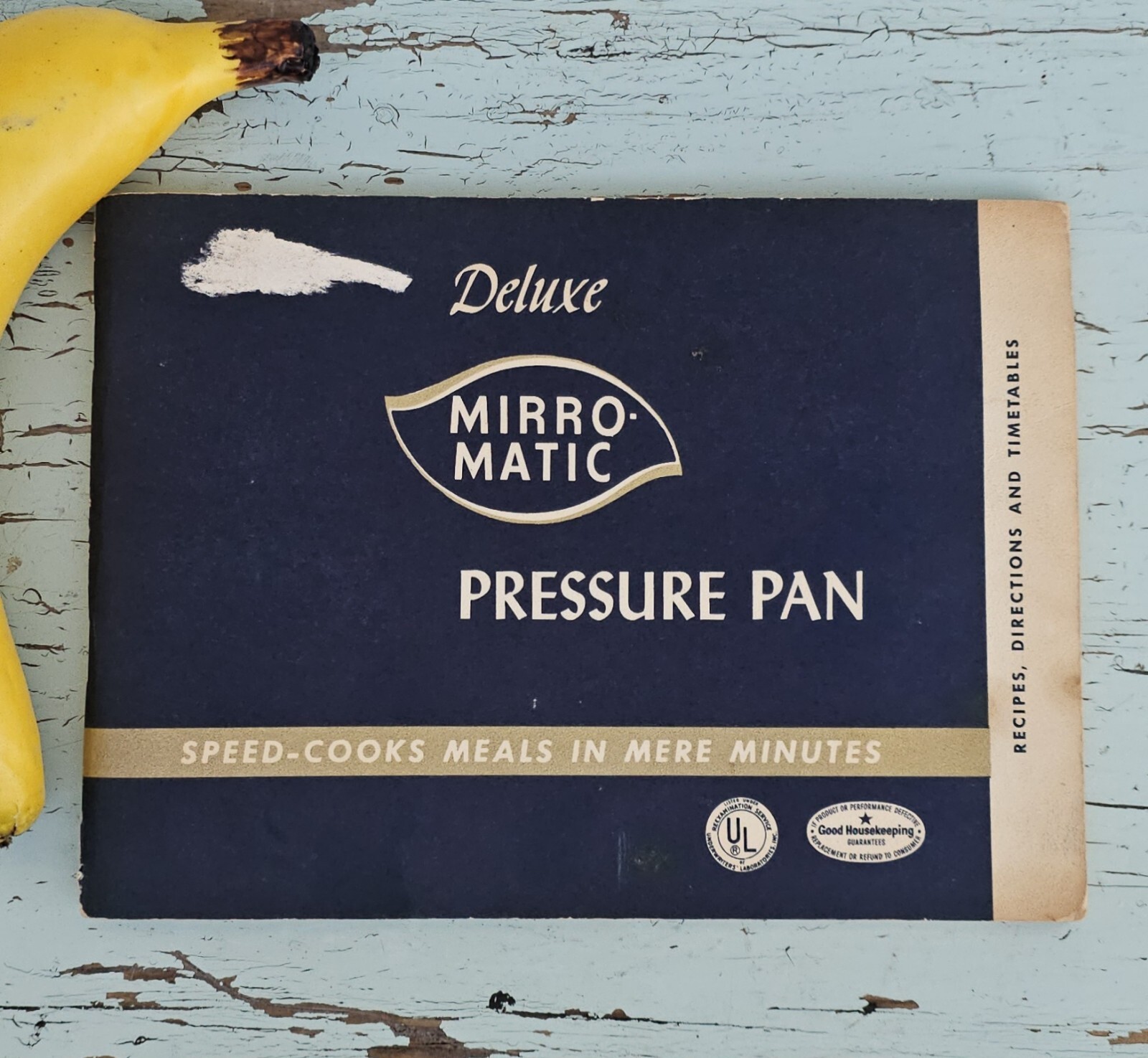 Vintage Deluxe Mirro-Matic 1958 Pressure Pan Recipe and Use Booklet